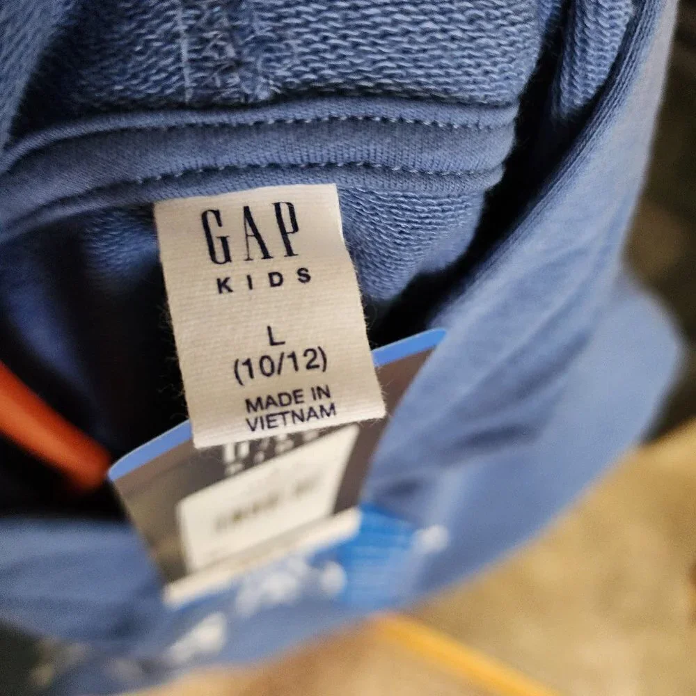 Gap Unisex Kid Size Blue 1969 San Francisco Logo Hooded Sweatshirt NWT